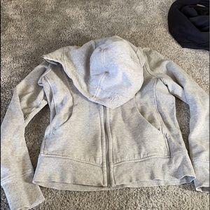 Grey Lululemon scuba hoodie